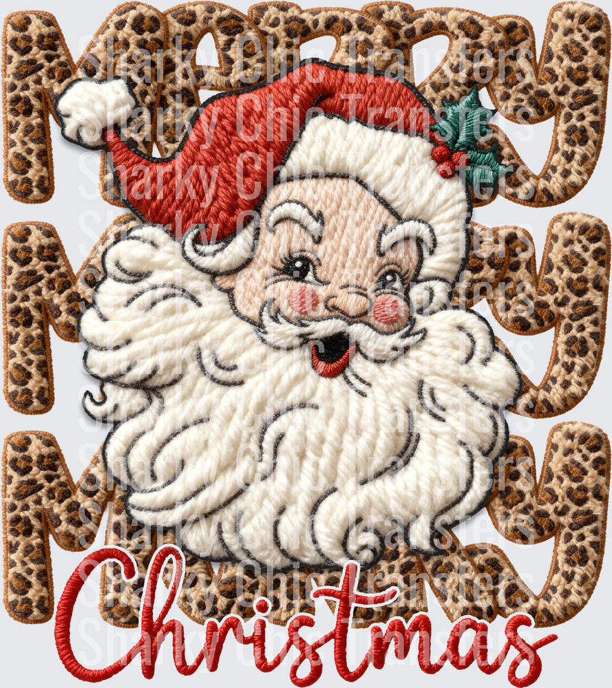 Merry santa eye open