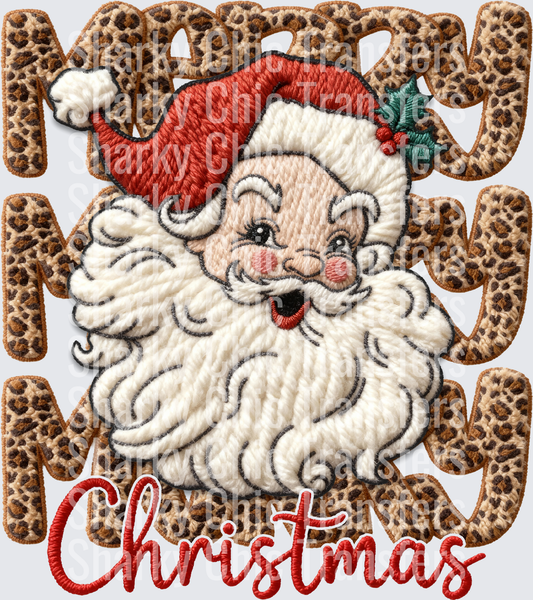 Merry santa eye open
