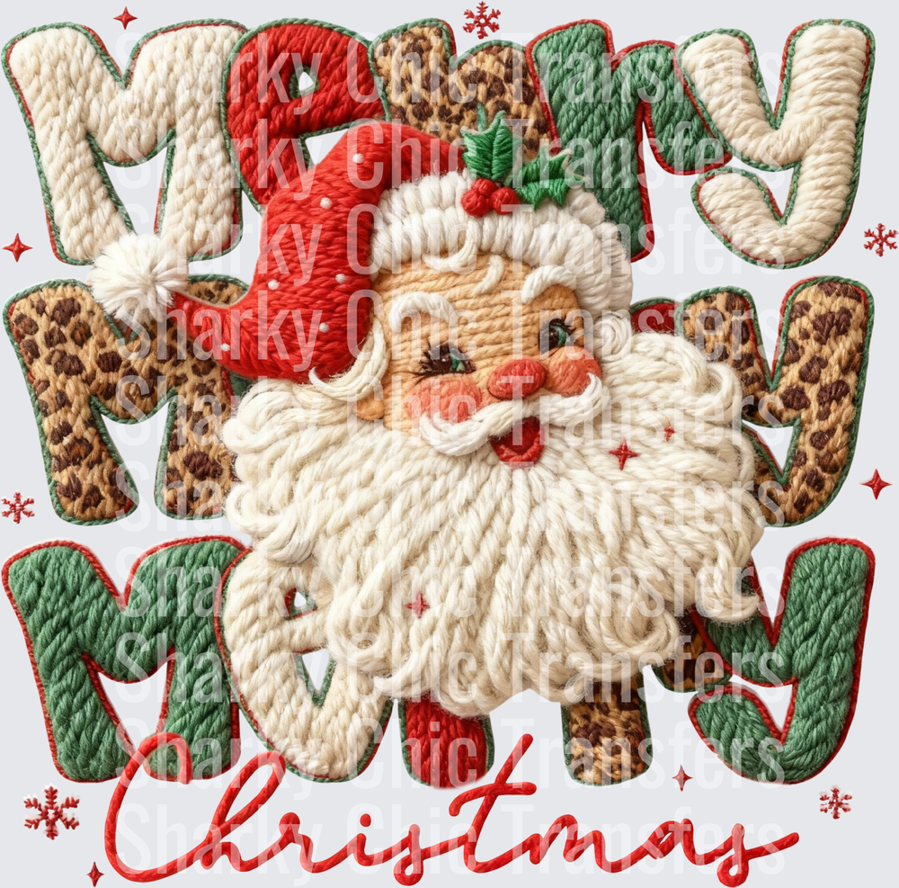 merry santa colorful