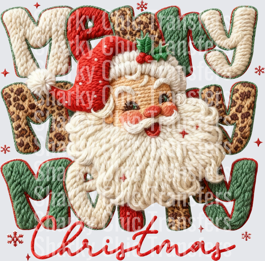 merry santa colorful